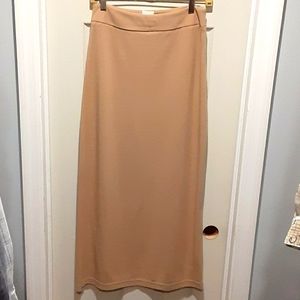 Beige maxi skirt